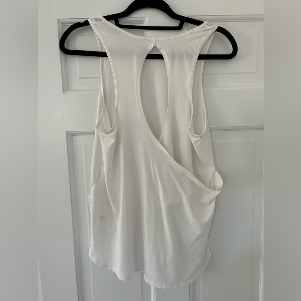 Lululemon White Long Tank Size 6
